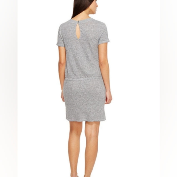 Nwt Lanston Drape Tee Dress size medium Heather gray - Picture 2 of 10